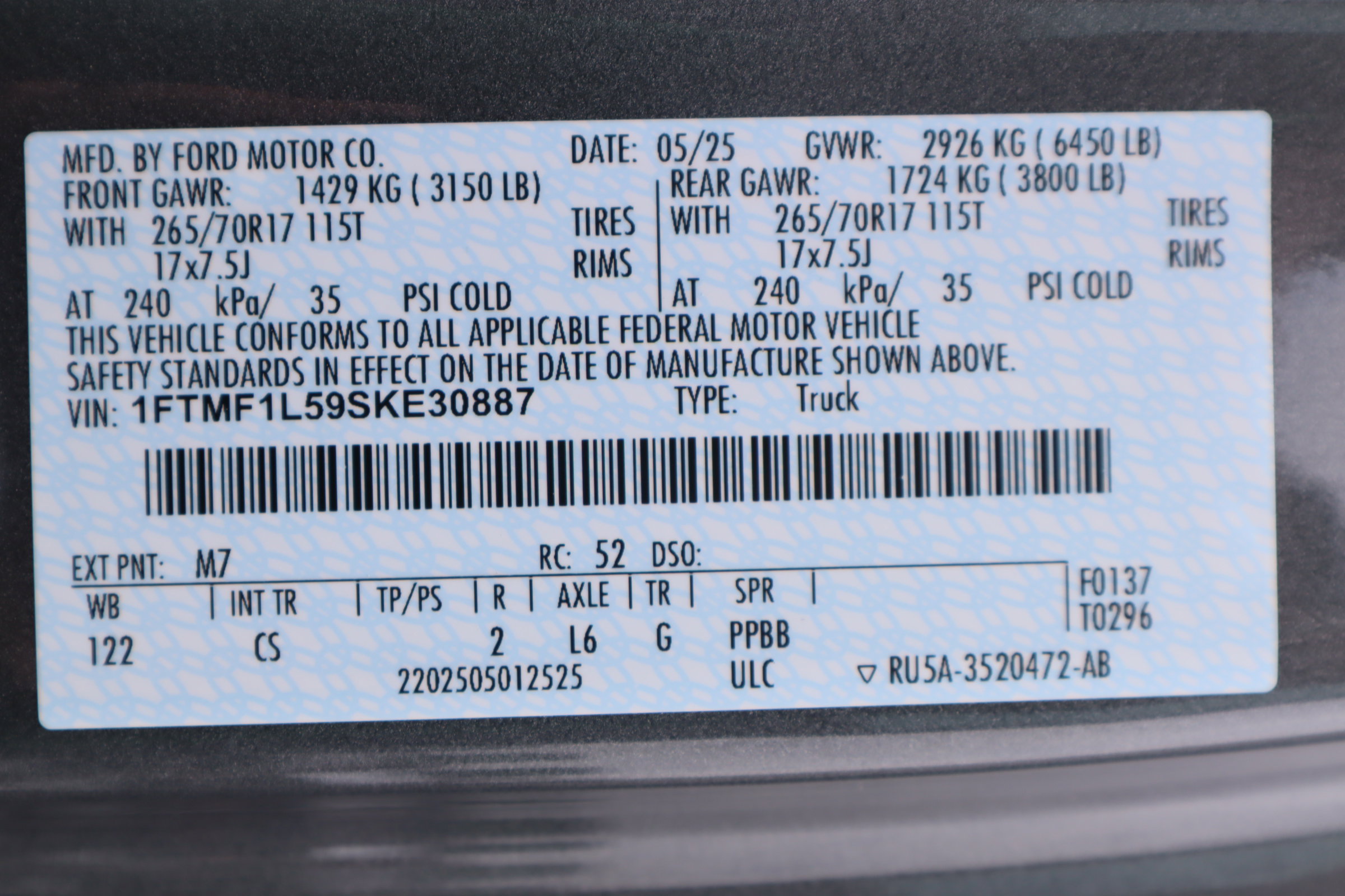 New 2025 Ford F150 XL w/ Equipment Group 103A High image 64