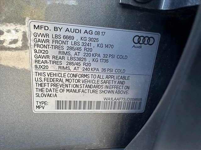 Used 2018 Audi Q7 3.0T Premium Plus AWD/4WD image 16