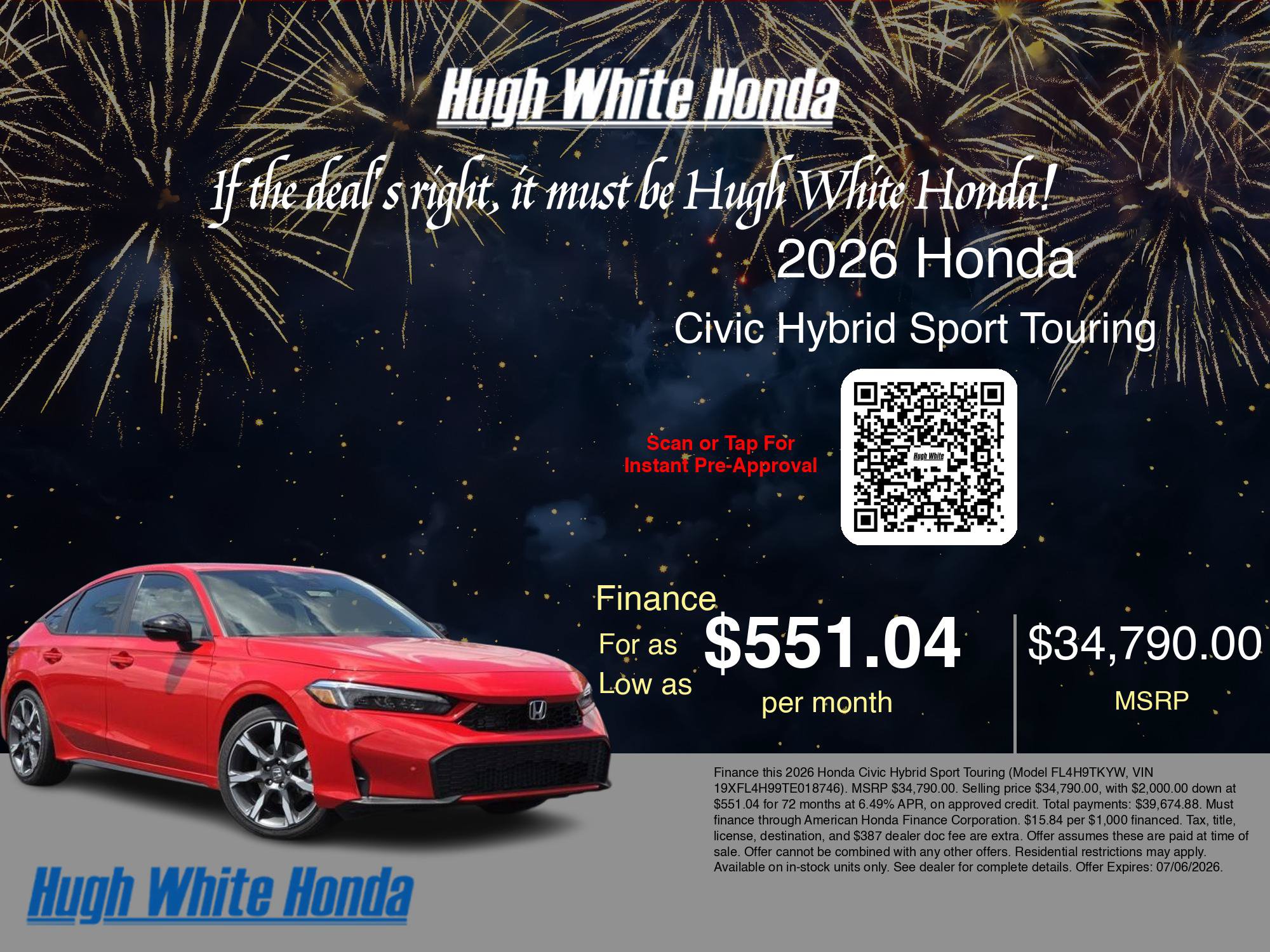 New 2026 Honda Civic Sport Touring image 7