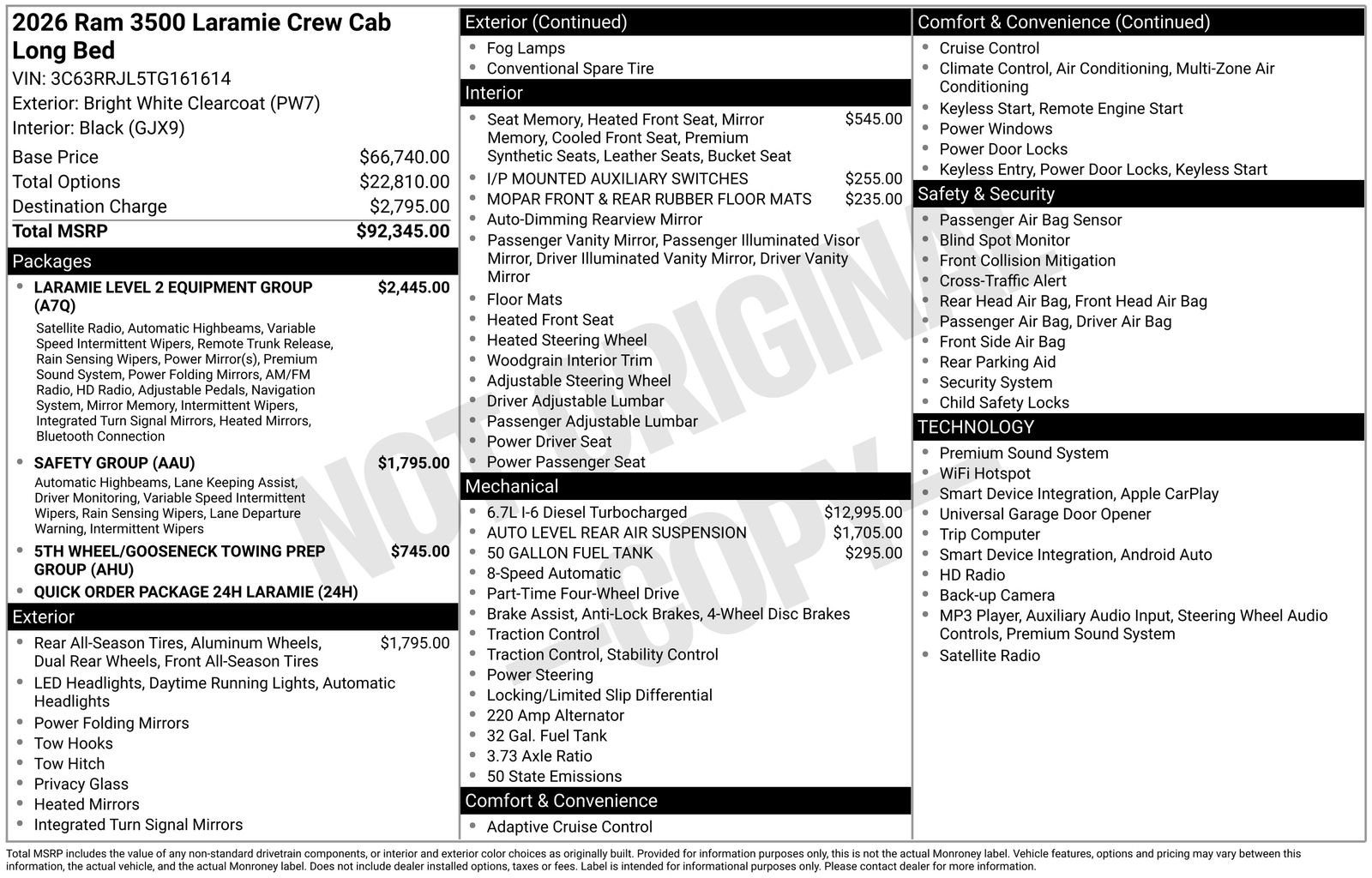 Used 2026 RAM 3500 Laramie AWD/4WD image 43