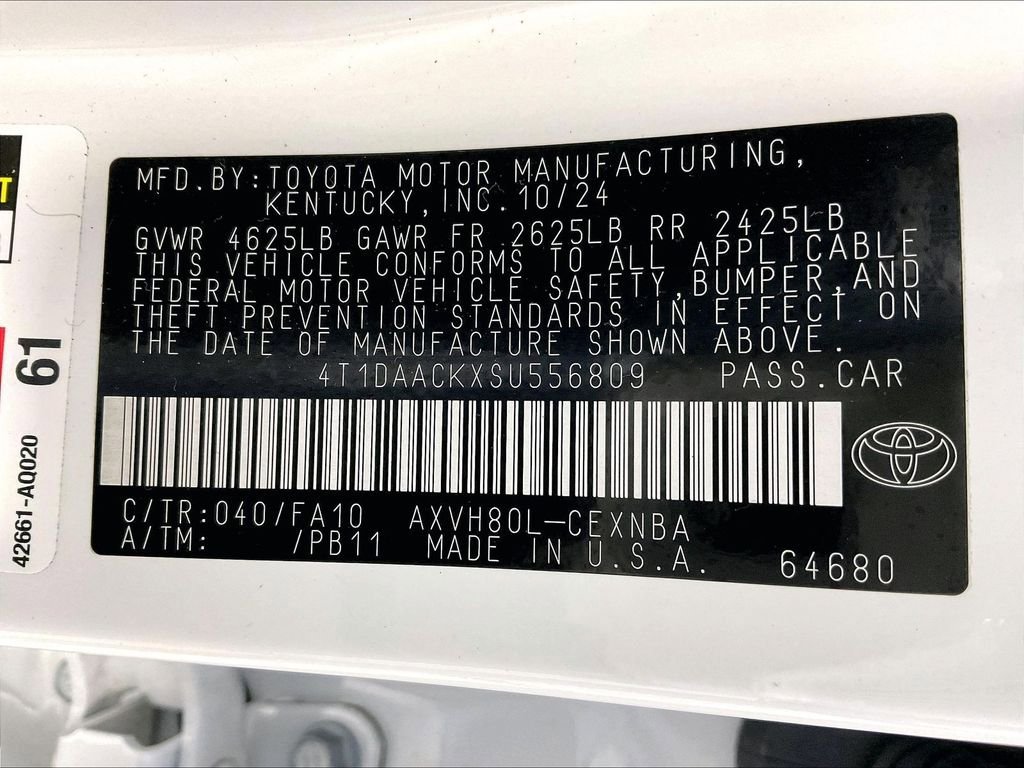 Certified 2025 Toyota Camry LE w/ Convenience Package FWD image 35