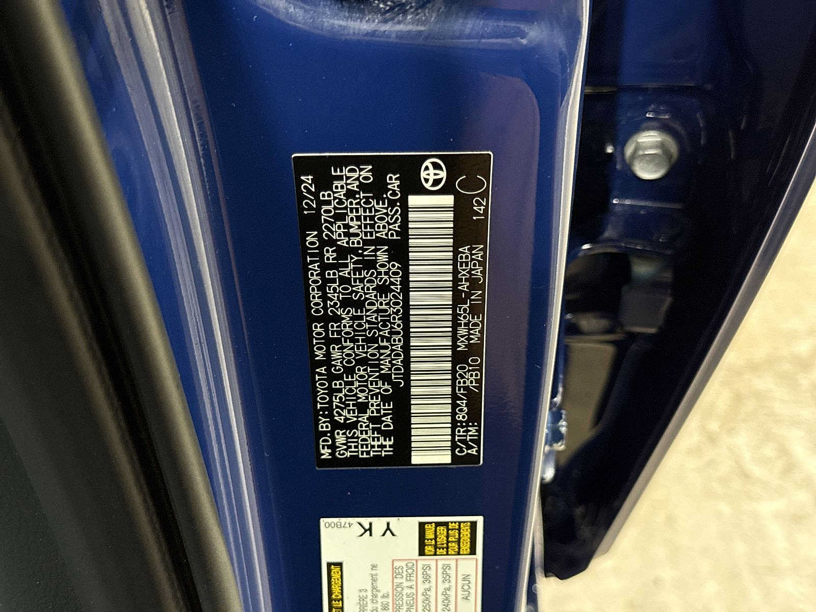 Certified 2024 Toyota Prius LE AWD/4WD image 13