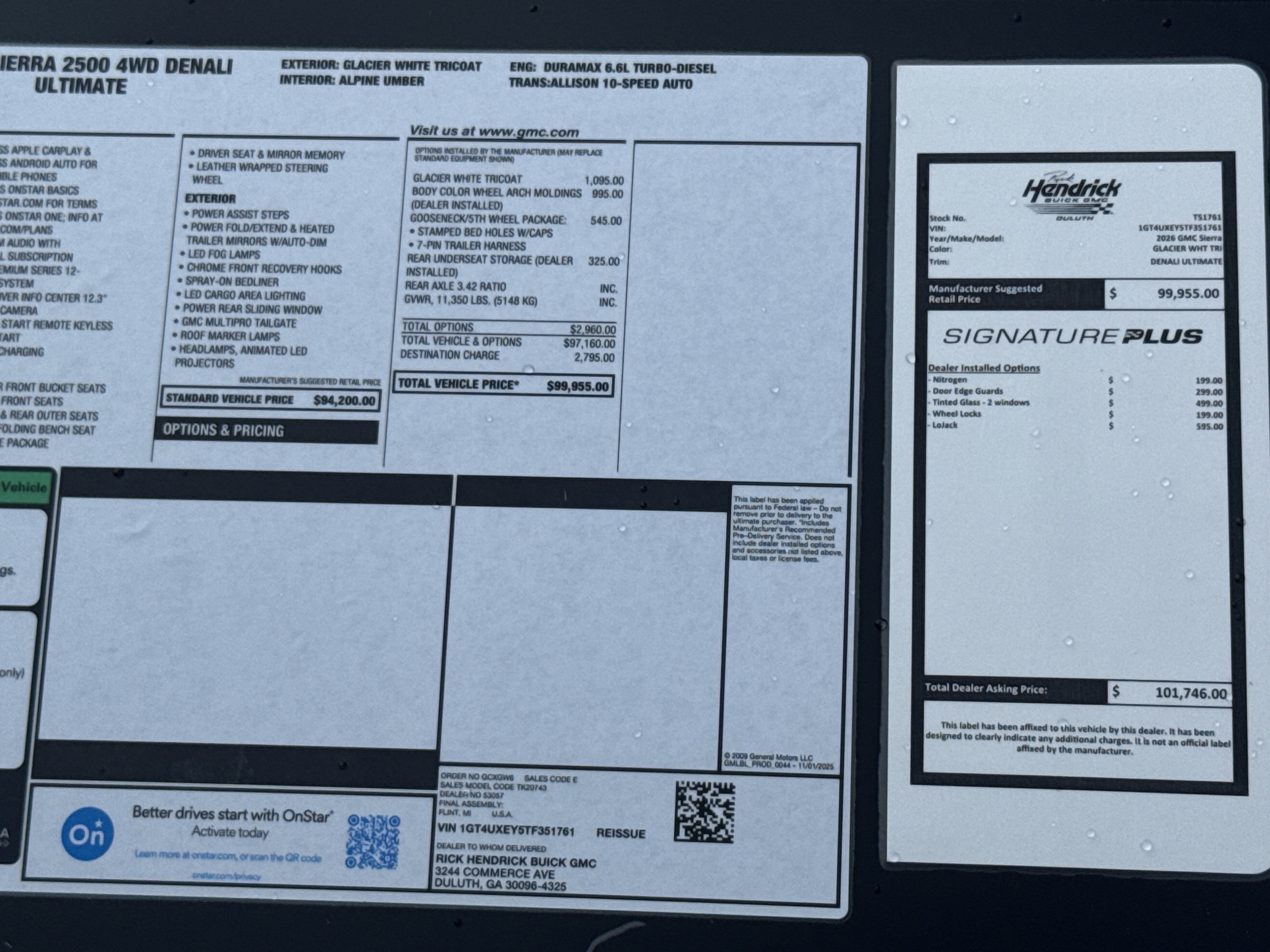 New 2026 GMC Sierra 2500 Denali Ultimate w/ LPO, Black Badging Package AWD/4WD image 40