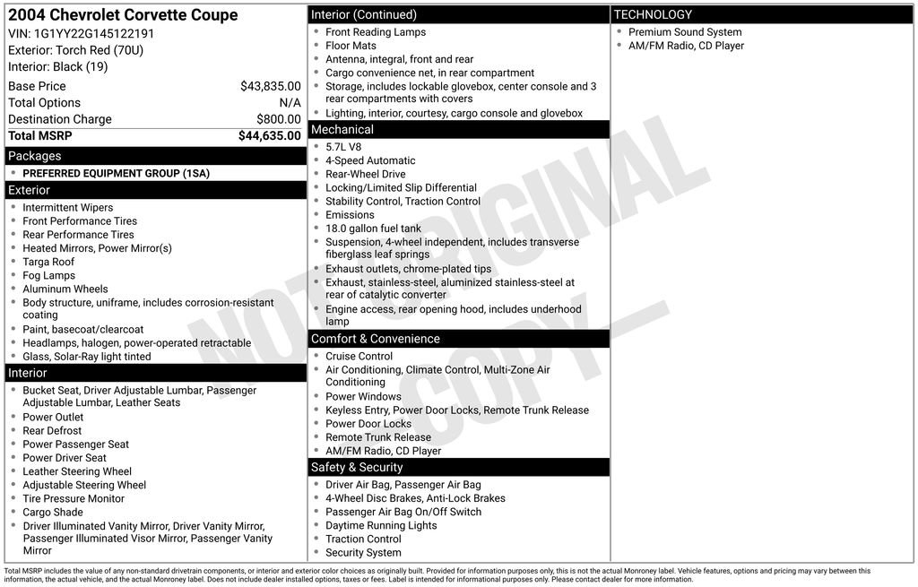 Used 2004 Chevrolet Corvette Coupe RWD image 19