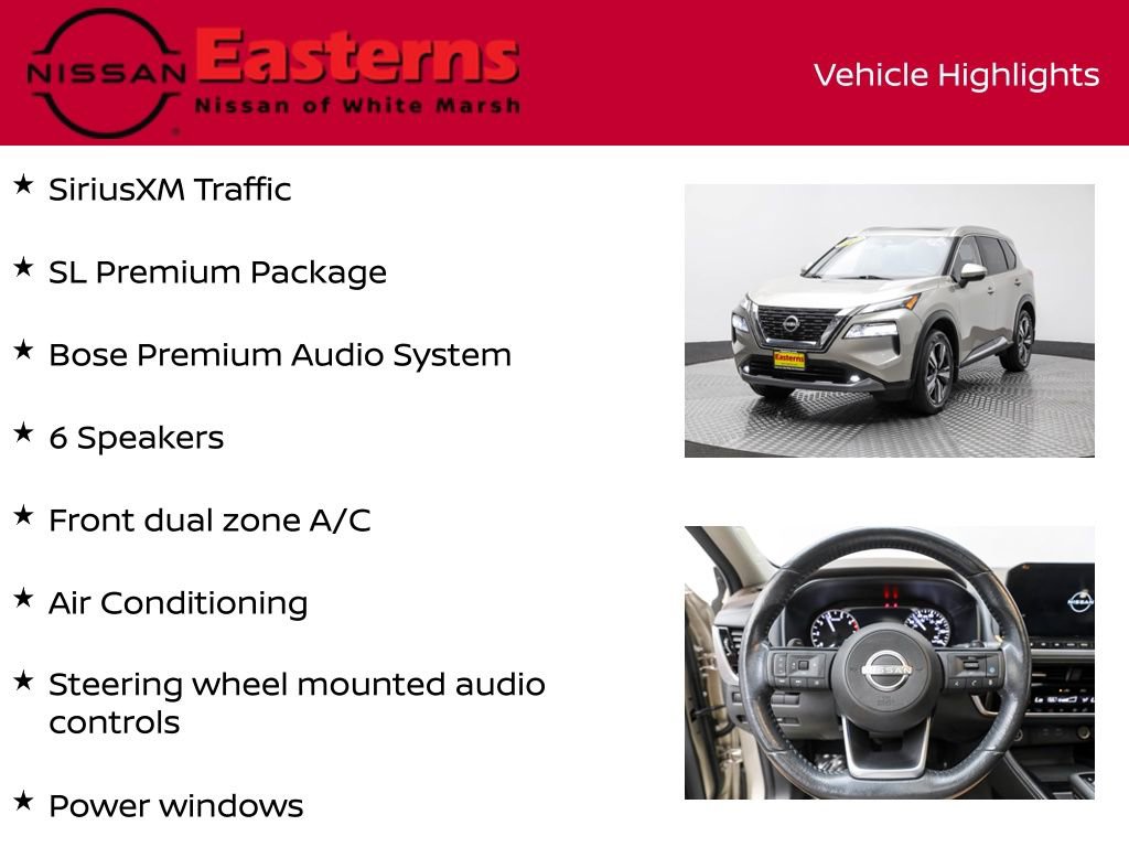 Used 2022 Nissan Rogue SL w/ SL Premium Package image 11