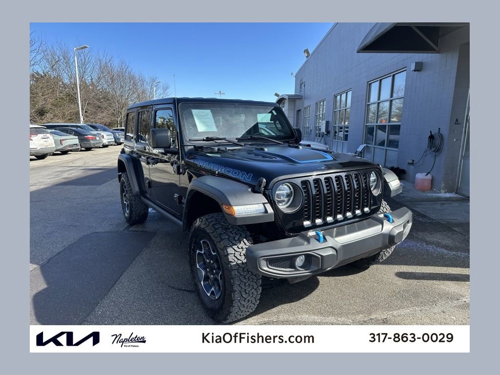 Used 2022 Jeep Wrangler Unlimited Rubicon 4xe w/ Cold Weather Group image 1