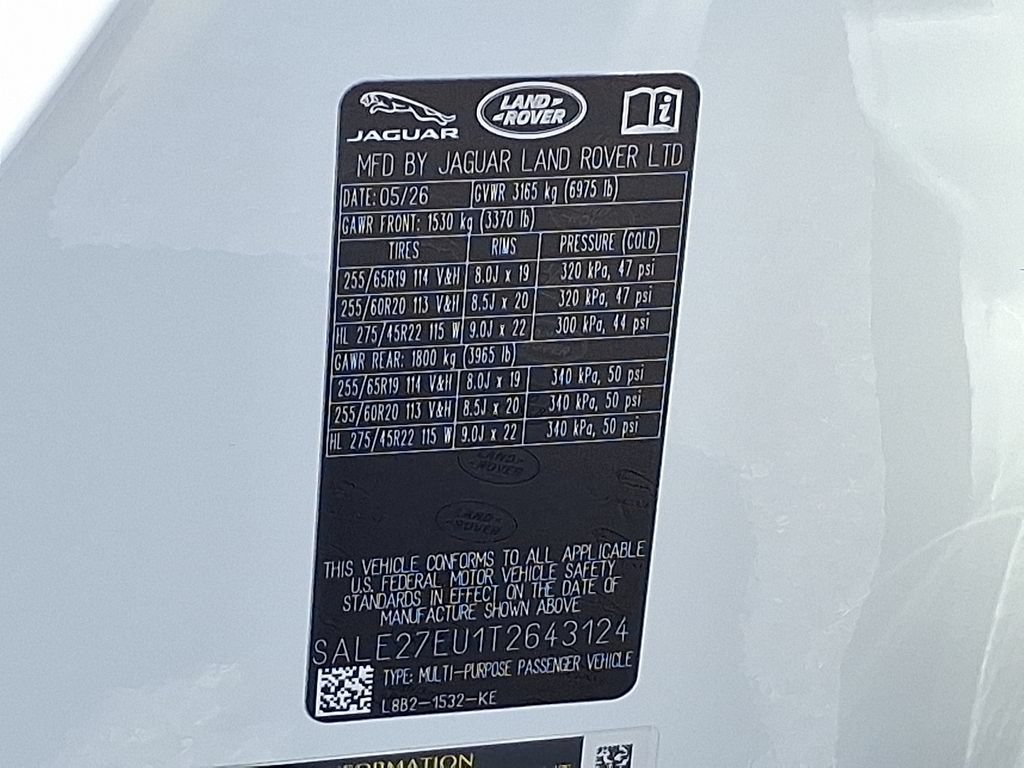 New 2026 Land Rover Defender 110 X-Dynamic SE AWD/4WD image 18