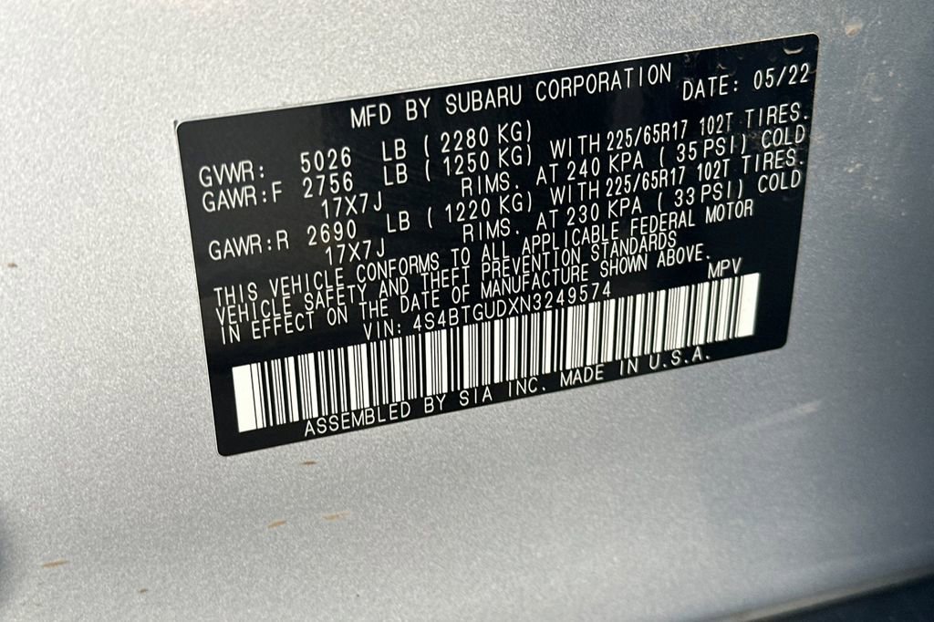 Used 2022 Subaru Outback Wilderness image 30