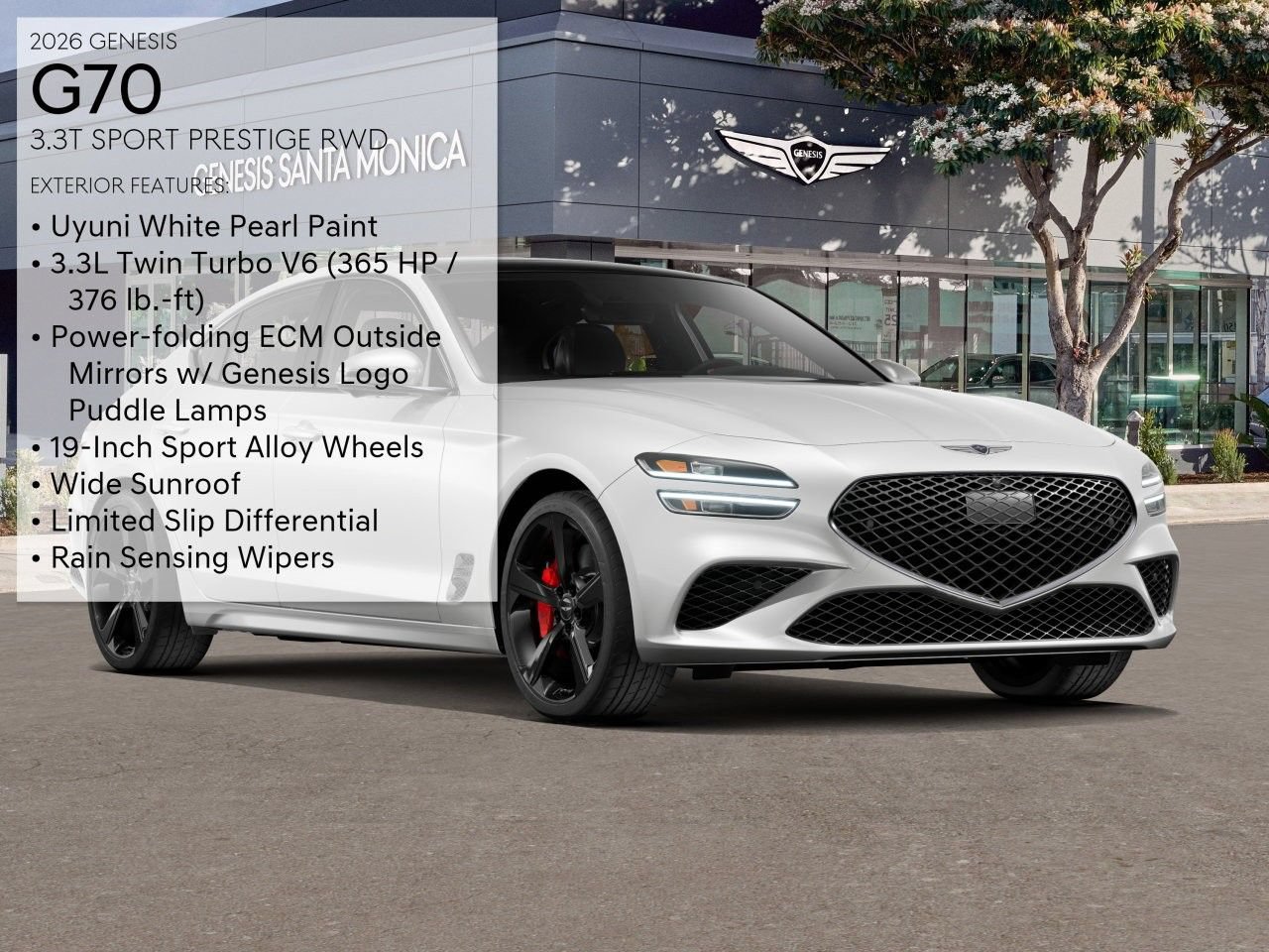 New 2026 Genesis G70 3.3T Sport Prestige RWD image 3