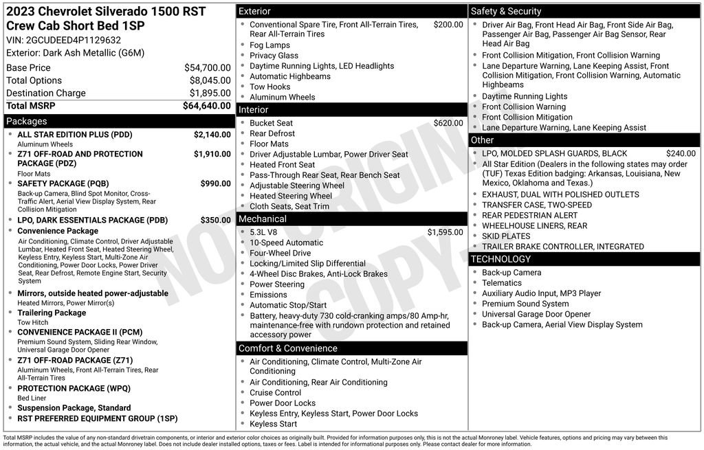 Used 2023 Chevrolet Silverado 1500 RST w/ All Star Edition Plus AWD/4WD image 33