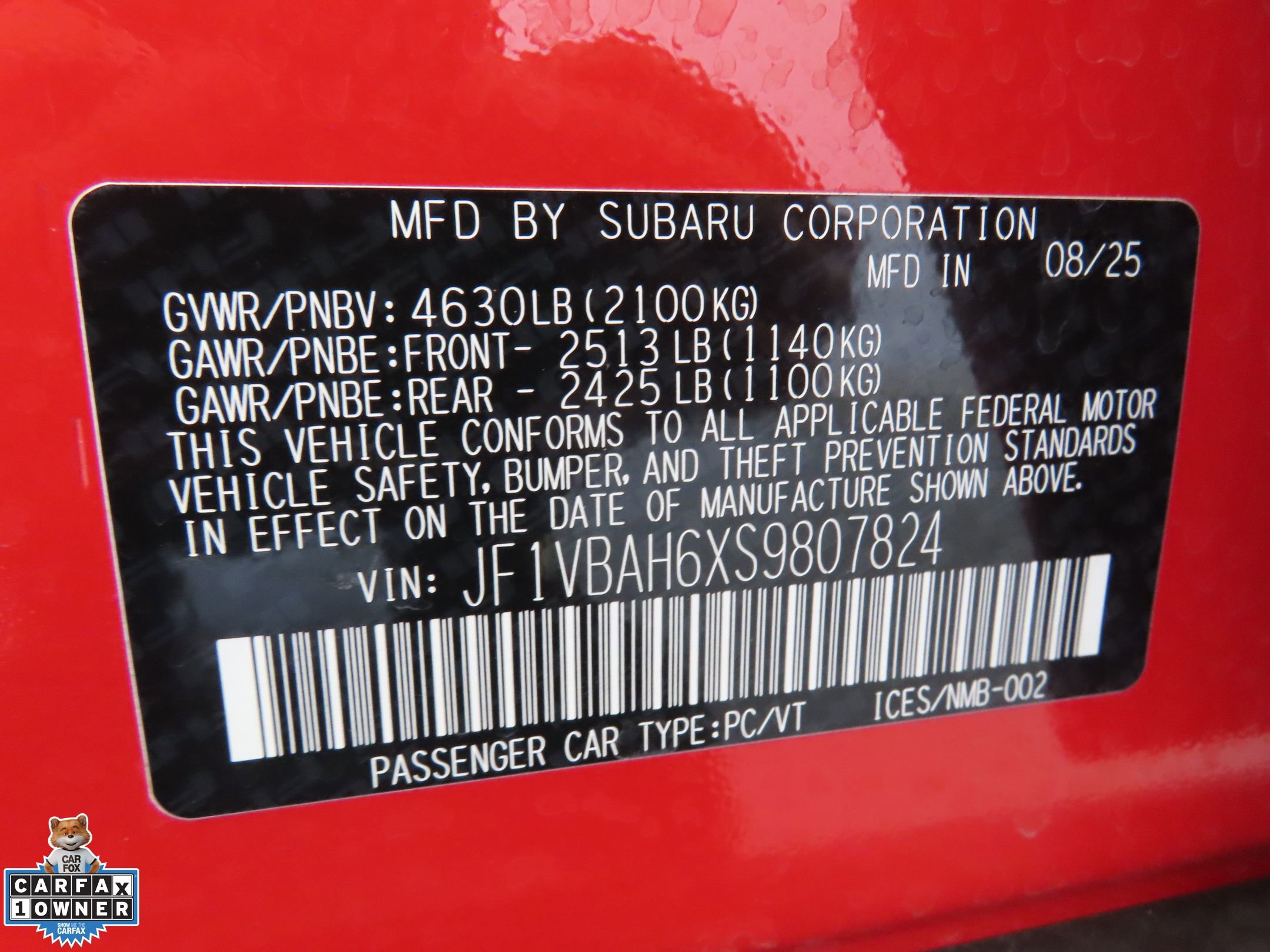 Certified 2025 Subaru WRX Premium AWD/4WD image 26