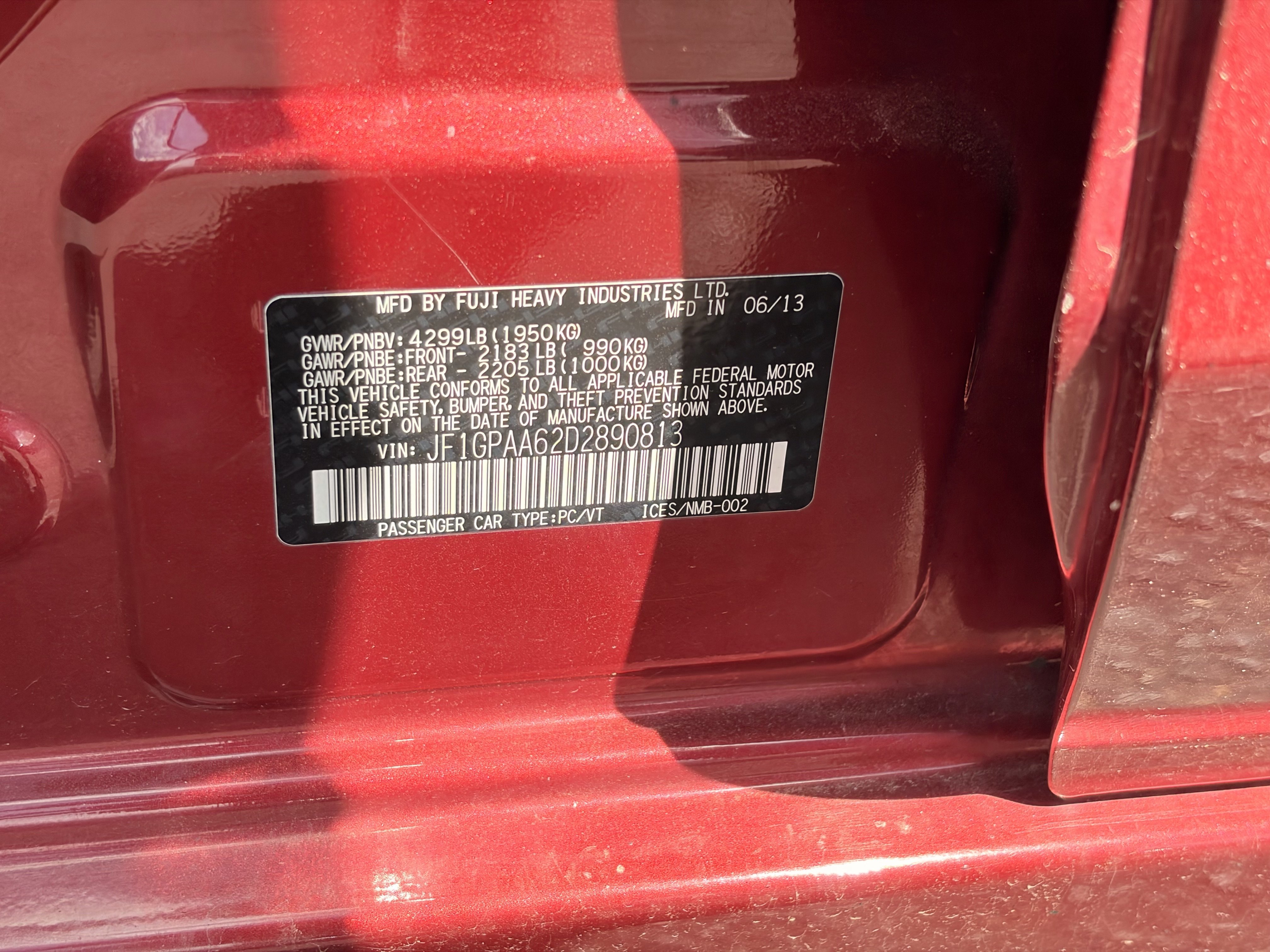 Used 2013 Subaru Impreza 2.0i AWD/4WD image 10