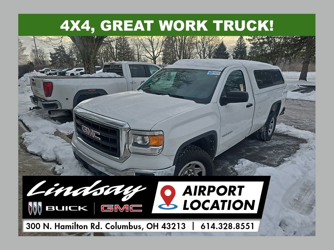 Used 2015 GMC Sierra 1500 4x4 Regular Cab w/ Snow Plow Prep Package