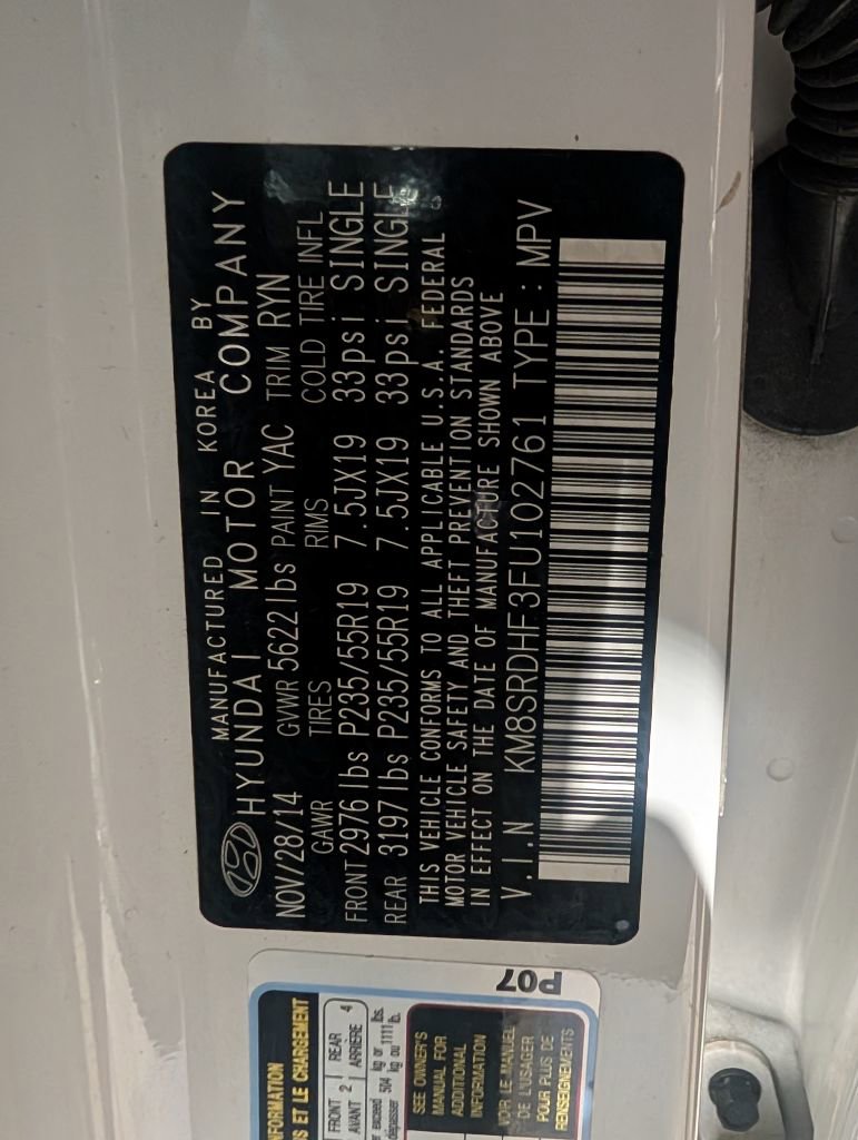 Used 2015 Hyundai Santa Fe Limited w/ Option Group 04 image 29