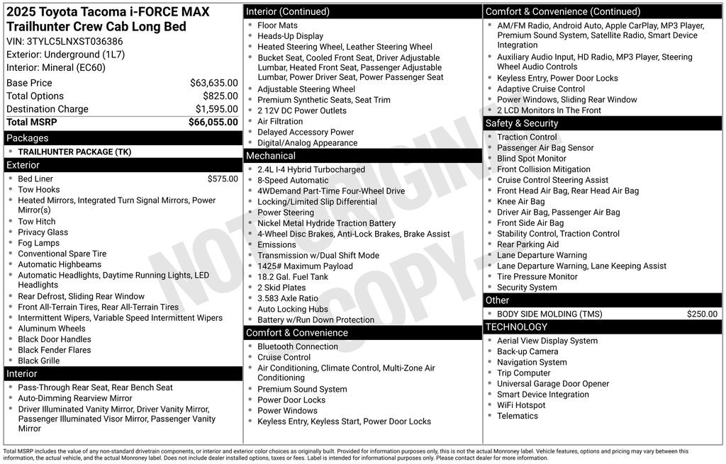 Used 2025 Toyota Tacoma Trailhunter image 10