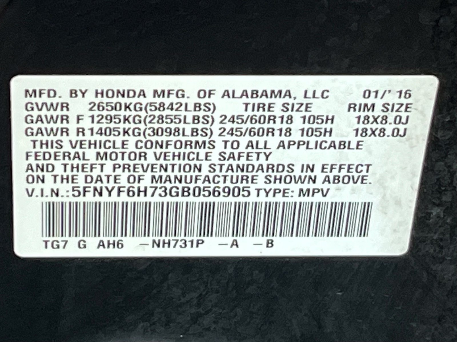 Used 2016 Honda Pilot EX-L image 18