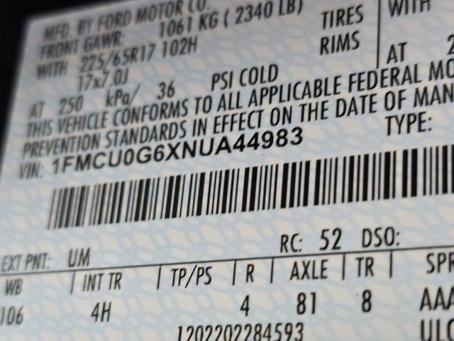 Used 2022 Ford Escape SE image 51