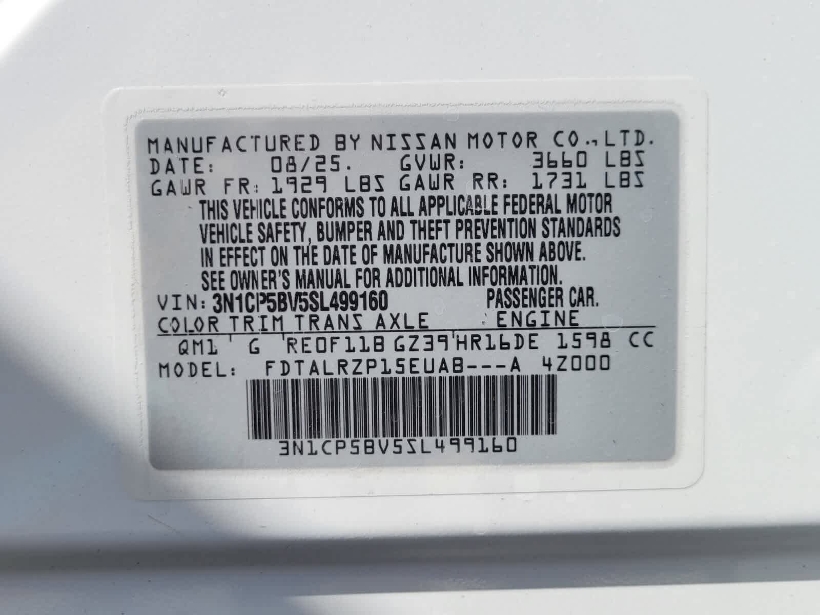 New 2025 Nissan Kicks Play S image 7