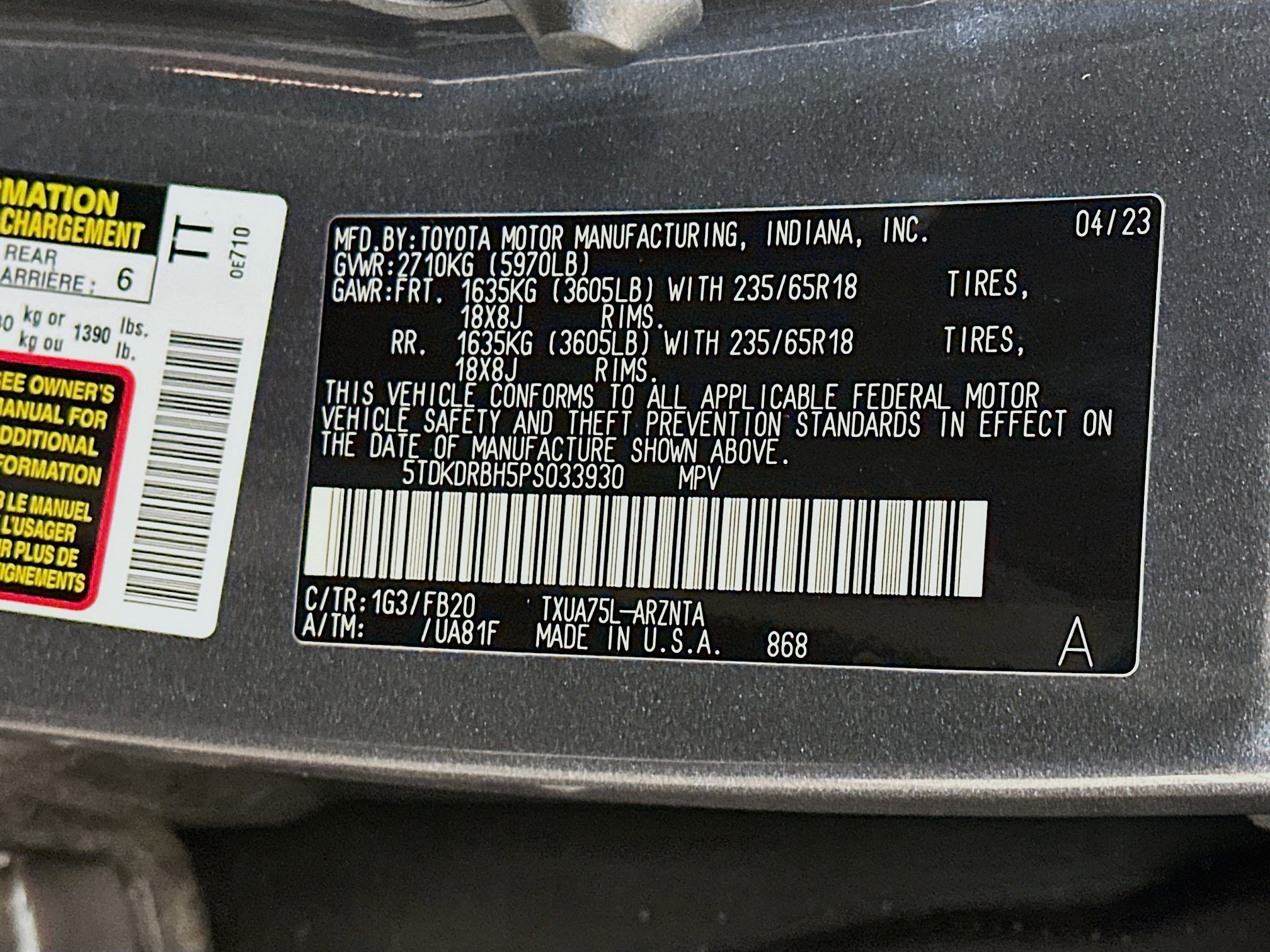 Used 2023 Toyota Highlander LE image 12