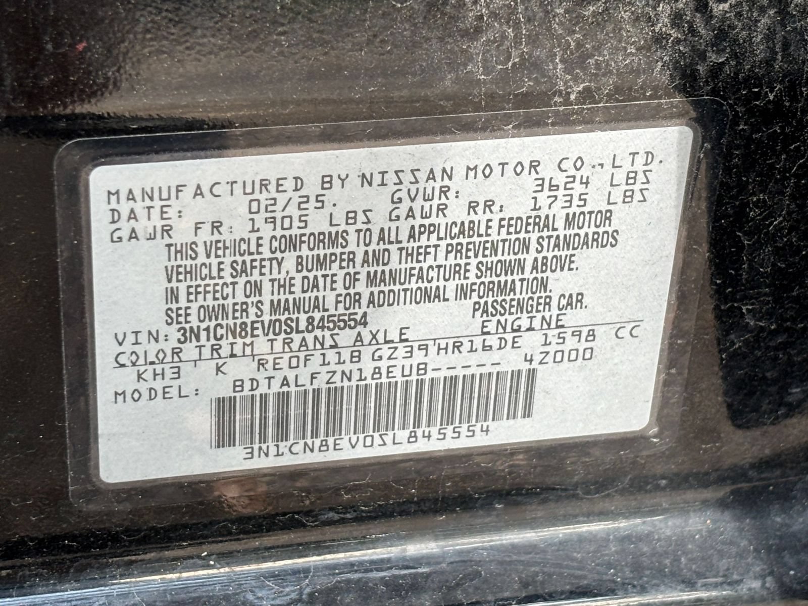 Used 2025 Nissan Versa SV FWD image 30