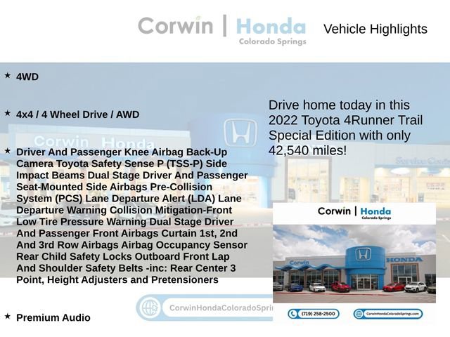 Used 2022 Toyota 4Runner Trail Special Edition image 6