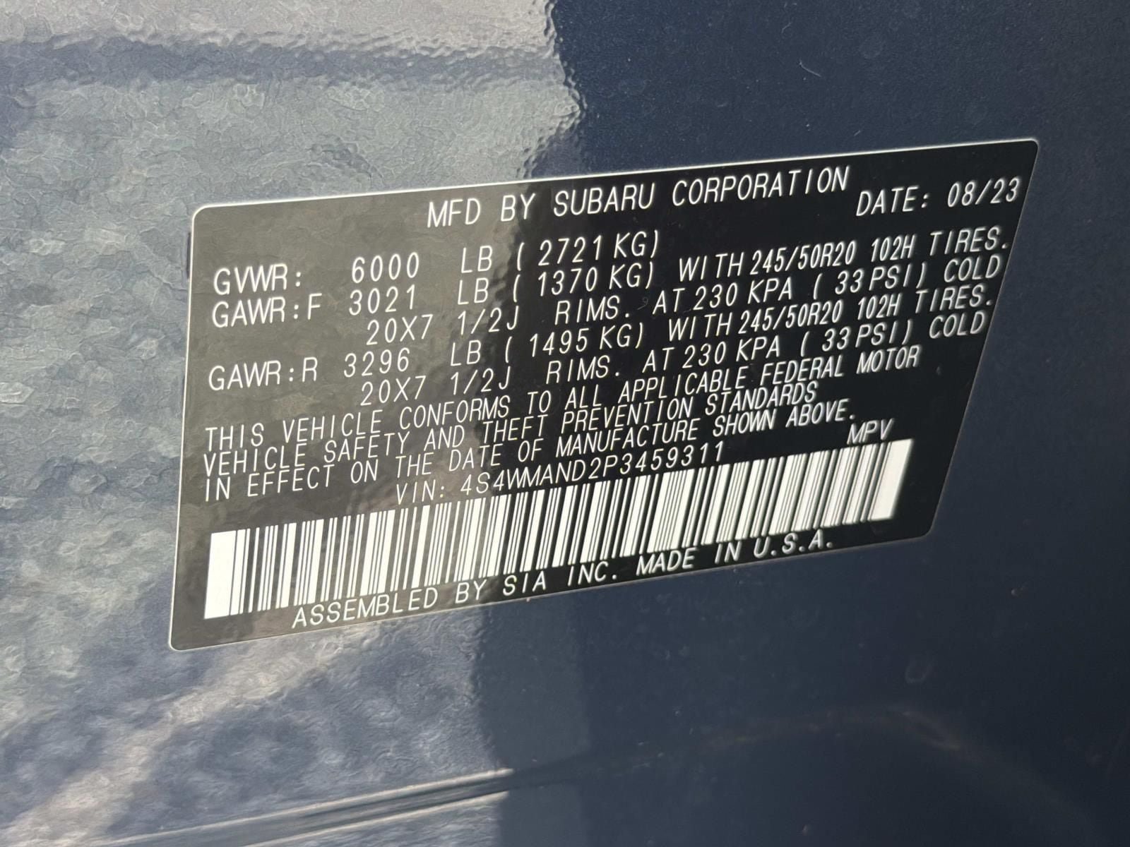 Certified 2023 Subaru Ascent Limited AWD/4WD image 35