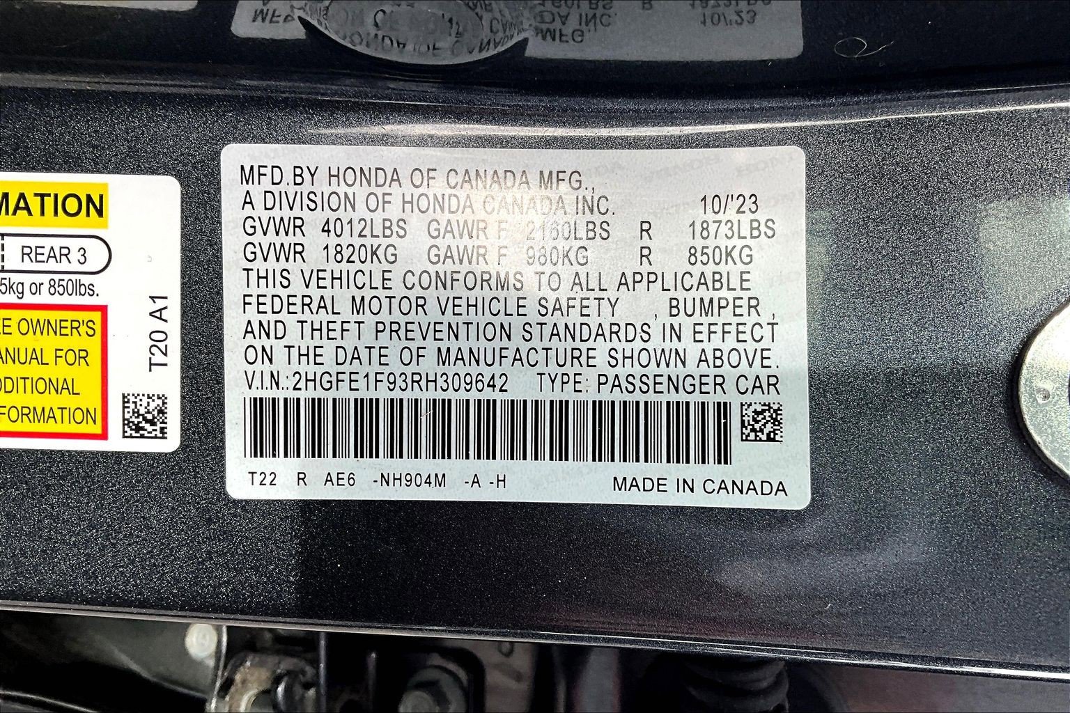 Used 2024 Honda Civic Touring image 11
