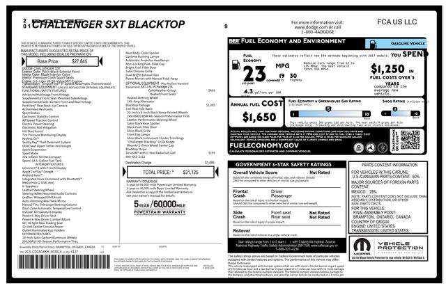 Used 2019 Dodge Challenger SXT w/ Blacktop Package image 5