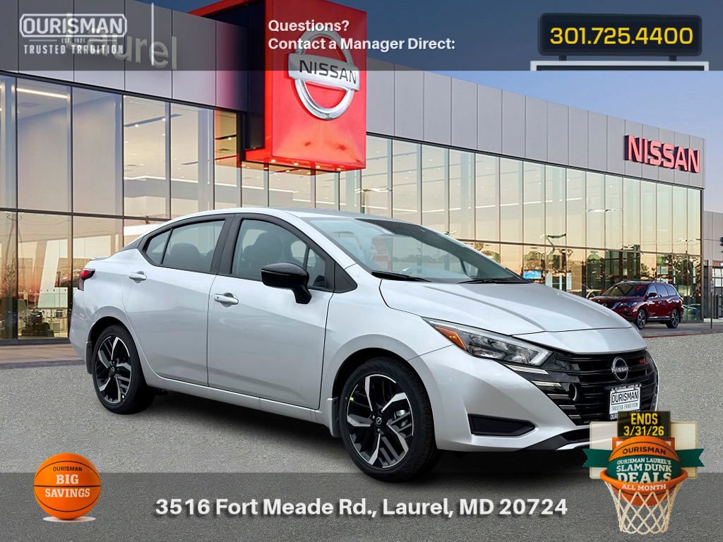 New 2025 Nissan Versa SR w/ Trunk Package