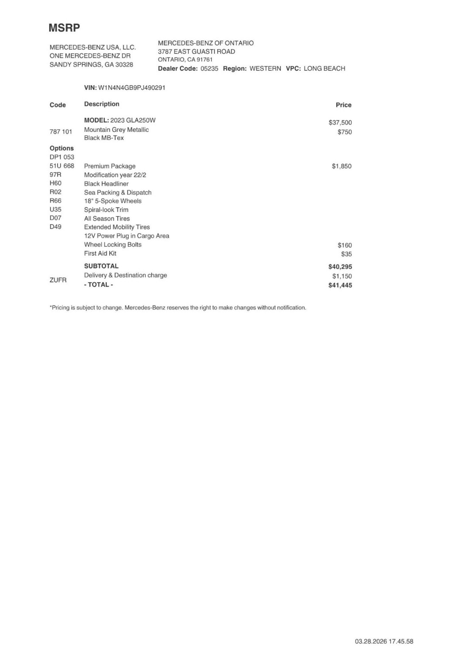 Certified 2023 Mercedes-Benz GLA 250 image 2