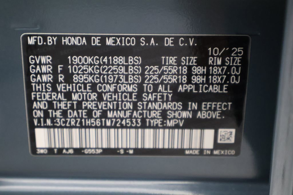Used 2026 Honda HR-V Sport image 17