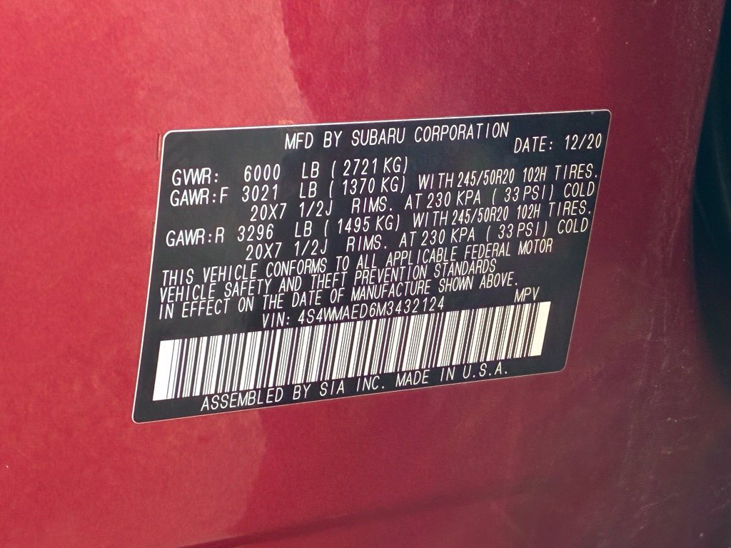 Used 2021 Subaru Ascent Premium w/ Sport Package AWD/4WD image 37