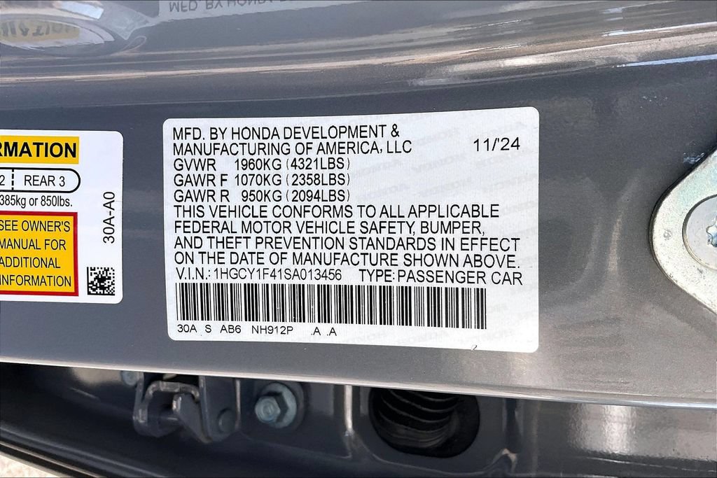 Certified 2025 Honda Accord SE image 18