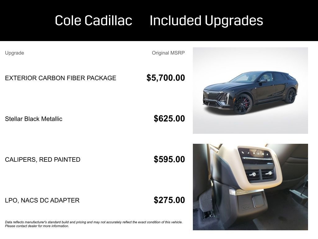 New 2026 Cadillac Lyriq V w/ Exterior Carbon Fiber Package image 4