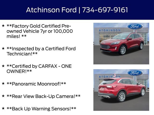 Certified 2021 Ford Escape Titanium w/ Titanium Elite Package image 4