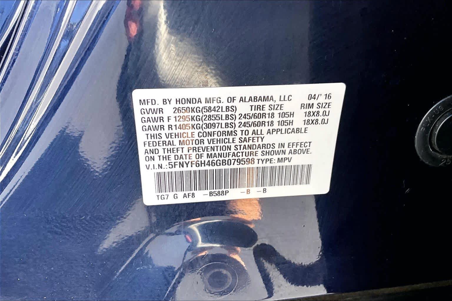 Used 2016 Honda Pilot EX image 36