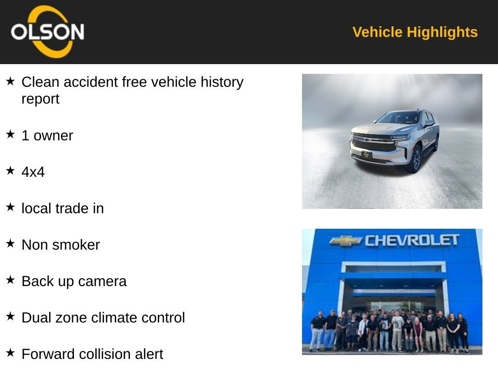 Used 2023 Chevrolet Tahoe LS w/ Driver Alert Package image 2