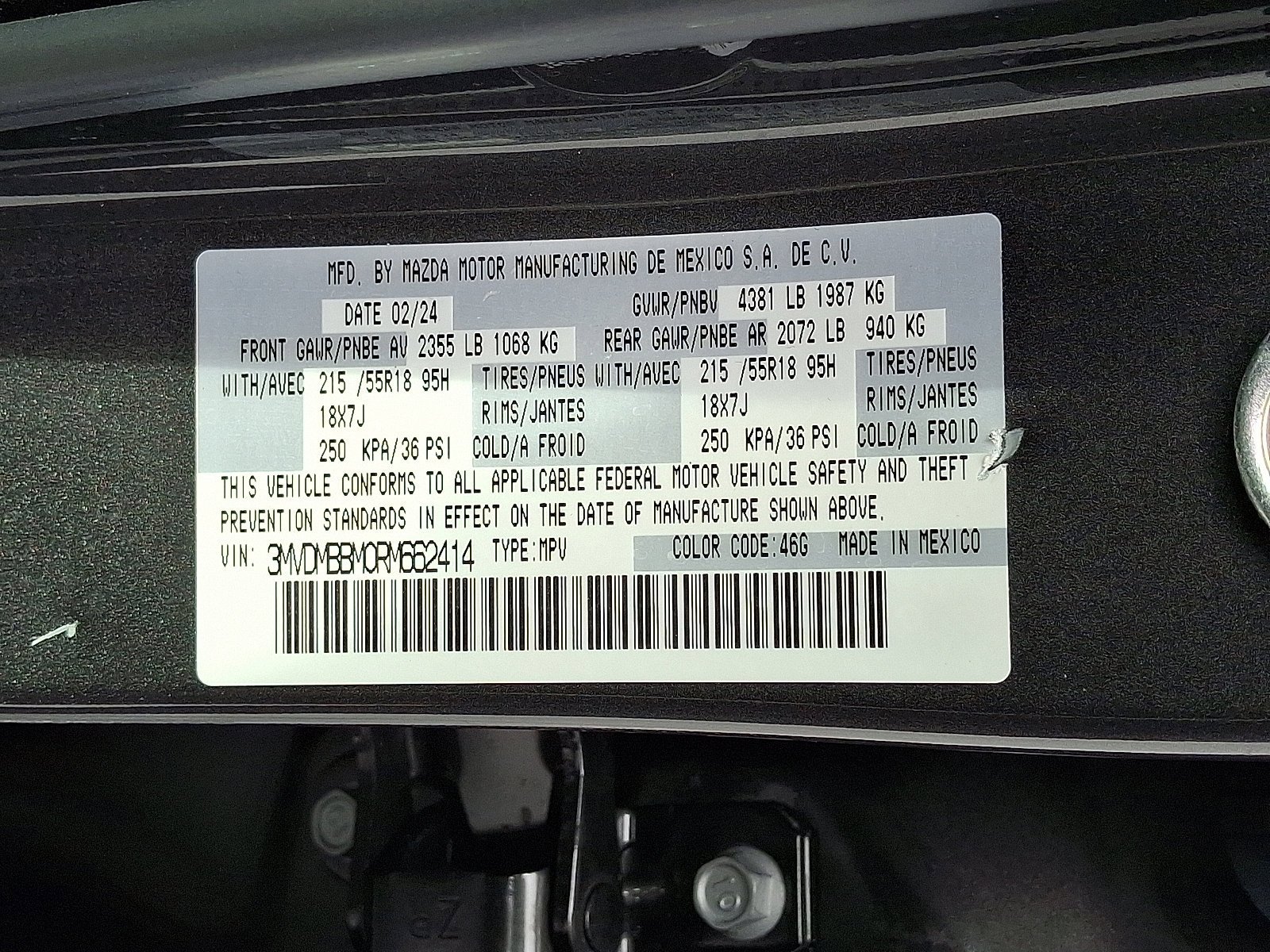 Certified 2024 MAZDA CX-30 AWD 2.5 S w/ Select Sport Pkg image 25