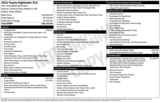 Used 2022 Toyota Highlander XLE image 11