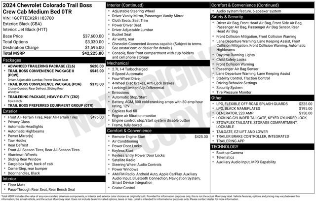 Used 2024 Chevrolet Colorado Trail Boss w/ Advanced Trailering Package image 29