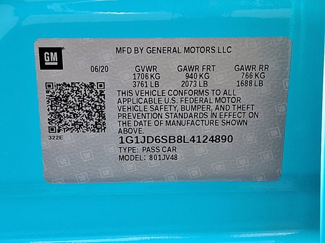 Used 2020 Chevrolet Sonic LT w/ Convenience Package FWD image 28