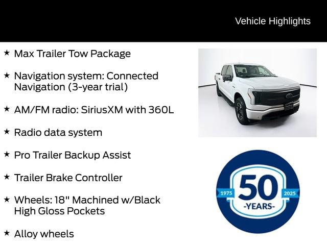 Certified 2022 Ford F150 Lightning XLT w/ Tow Technology Package AWD/4WD image 11