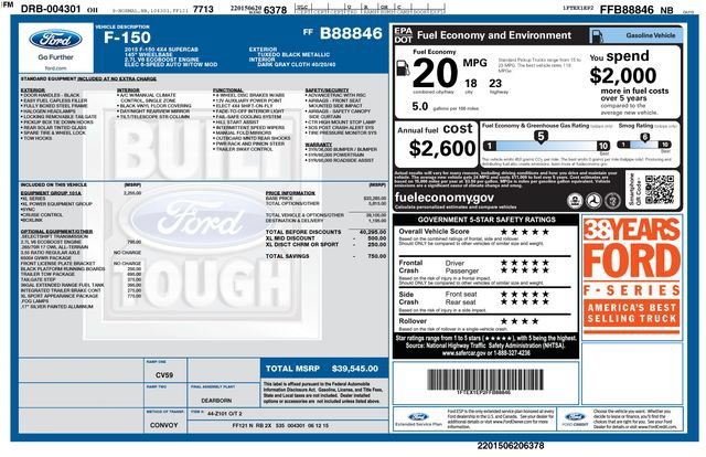 Used 2015 Ford F150 XL w/ Equipment Group 101A Mid AWD/4WD image 42
