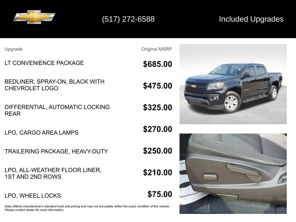 Used 2021 Chevrolet Colorado LT w/ LT Convenience Package image 5