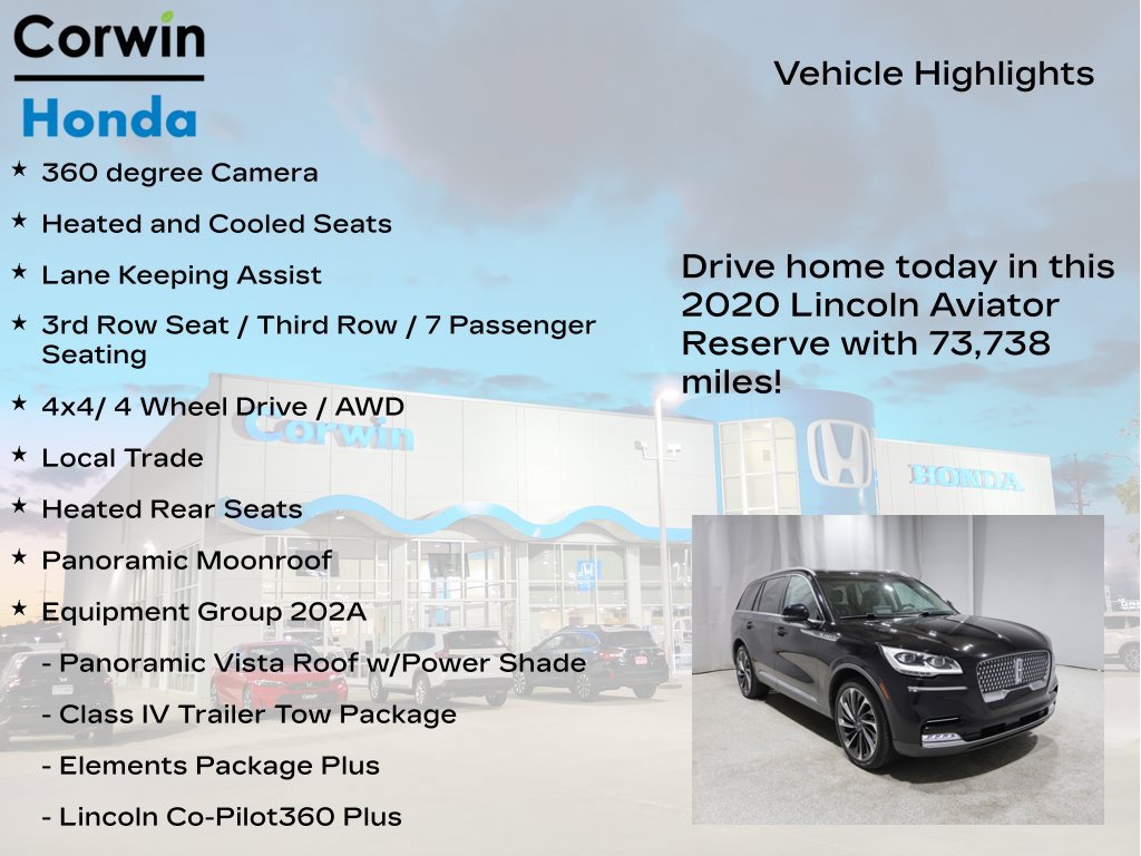 Used 2020 Lincoln Aviator Reserve w/ Equipment Group 202A AWD/4WD image 6