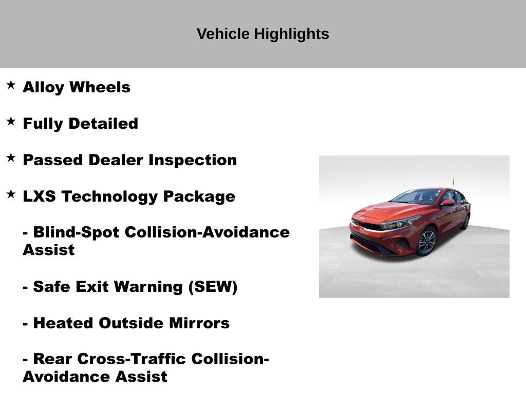 Certified 2024 Kia Forte LXS w/ LXS Technology Package FWD image 10