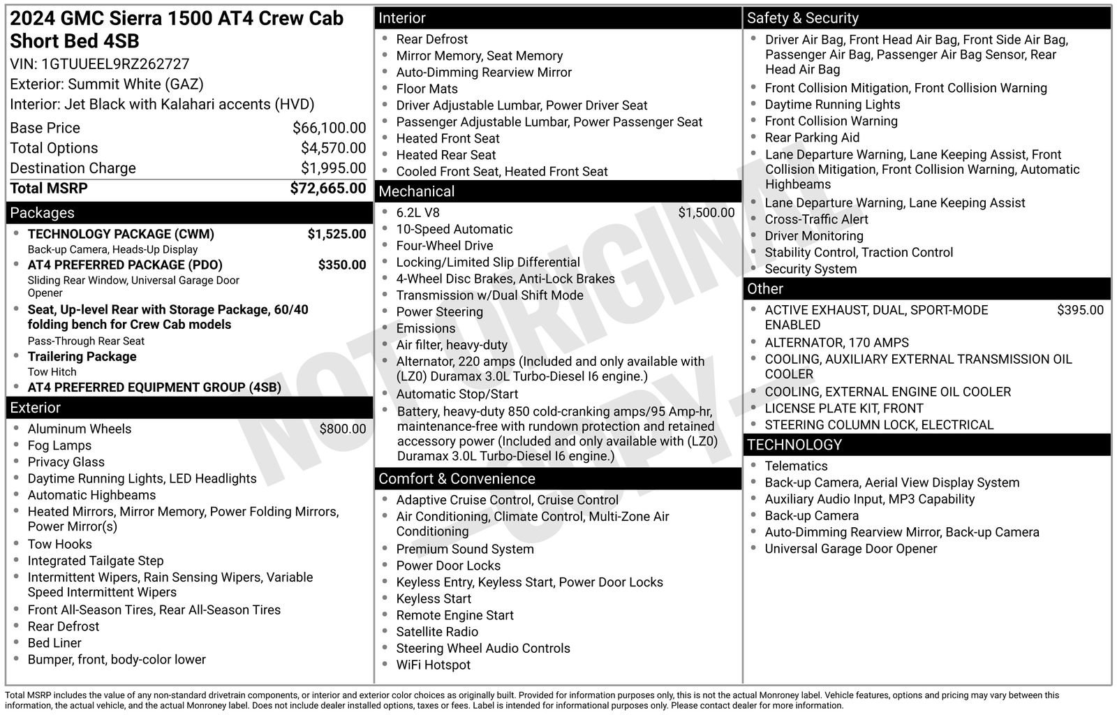 Certified 2024 GMC Sierra 1500 AT4 w/ Technology Package AWD/4WD image 28