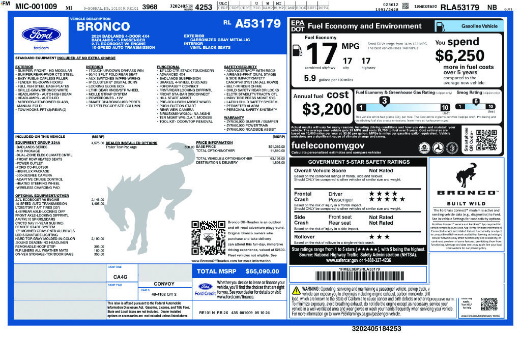 Used 2024 Ford Bronco Badlands AWD/4WD image 4