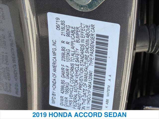 Certified 2019 Honda Accord LX image 26