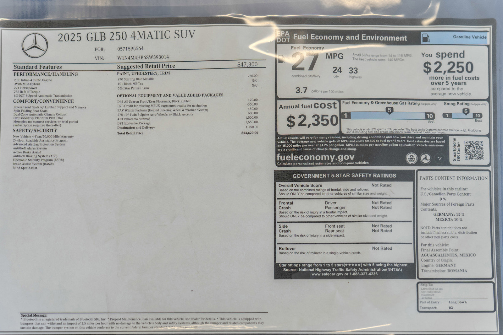 Used 2025 Mercedes-Benz GLB 250 4MATIC image 36